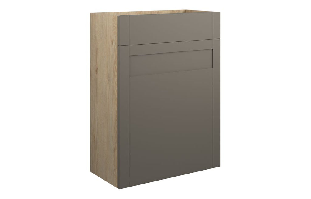 HOTT111130 - Traditions 600mm Standard WC Unit - Matt Stone (Oak Cab) image
