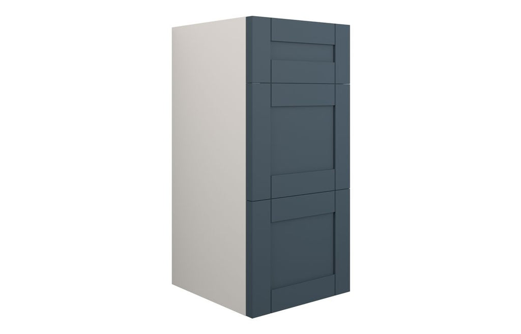 HOTT111244 - Traditions 300mm Standard 3 Drawer Unit - Matt Arley Blue (Grey Cab) image