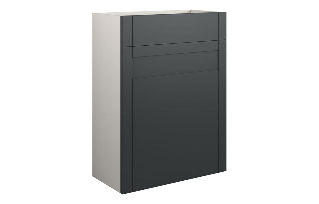 HOTT111058 - Traditions 600mm Standard WC Unit - Matt Graphite Grey (Grey Cab) image