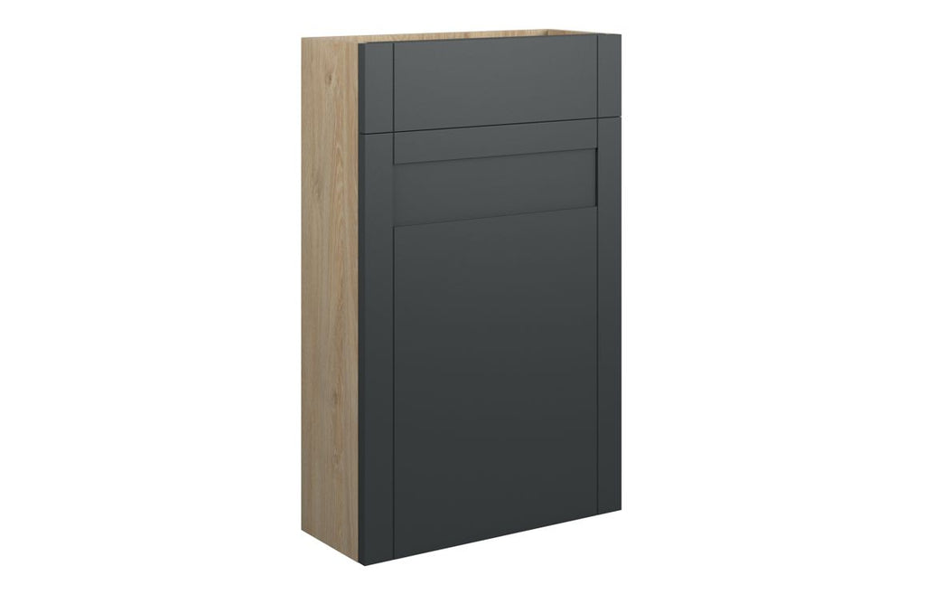 HOTT111050 - Traditions 500mm Slim WC Unit - Matt Graphite Grey (Oak Cab) image