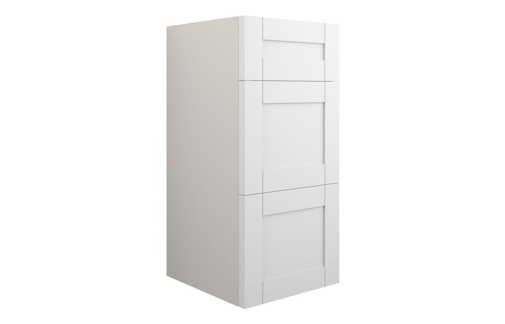 HOTT110960 - Traditions 300mm Standard 3 Drawer Unit - Matt White (Grey Cab) image