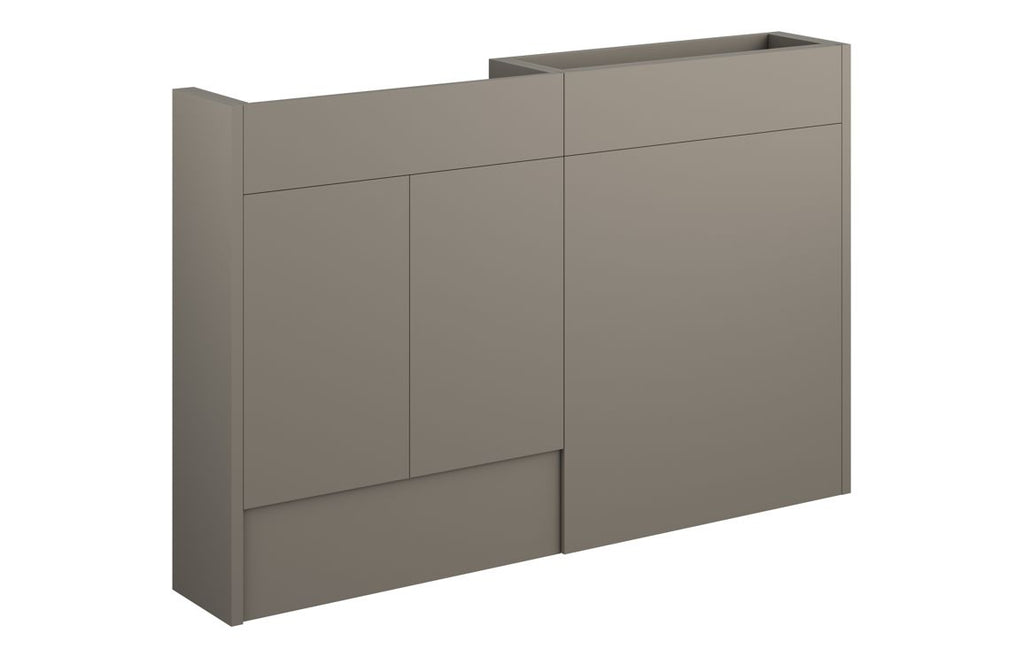 HOTT110719 - Elation 1236mm Slim Basin & WC Unit Pack - Matt Stone (Oak Cab) image