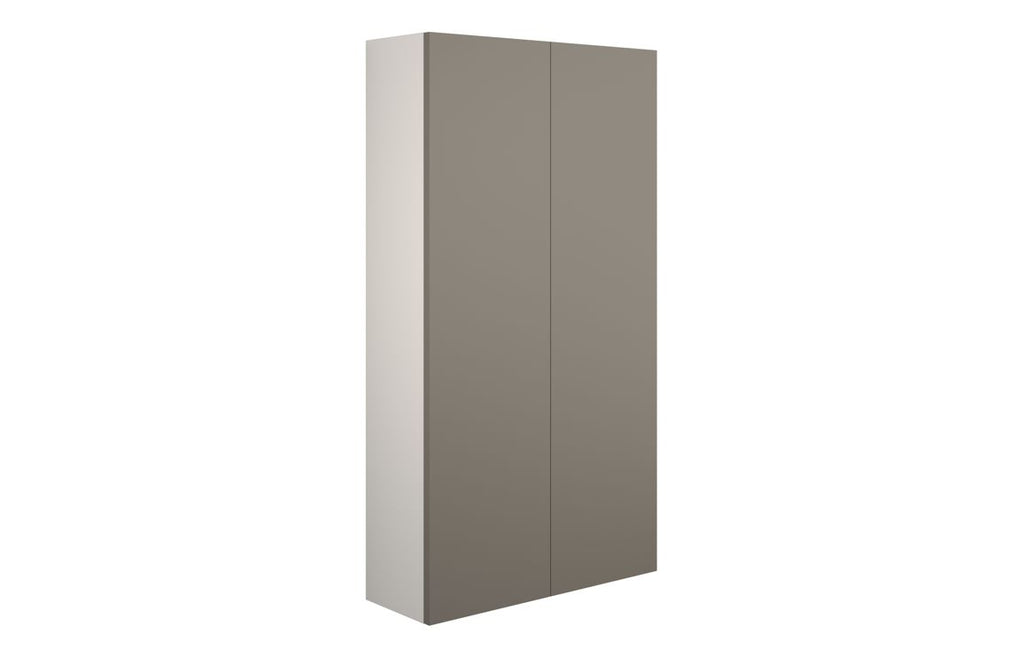 HOTT110712 - Elation 600mm Slim 2 Door Storage Unit - Matt Stone (Grey Cab) image
