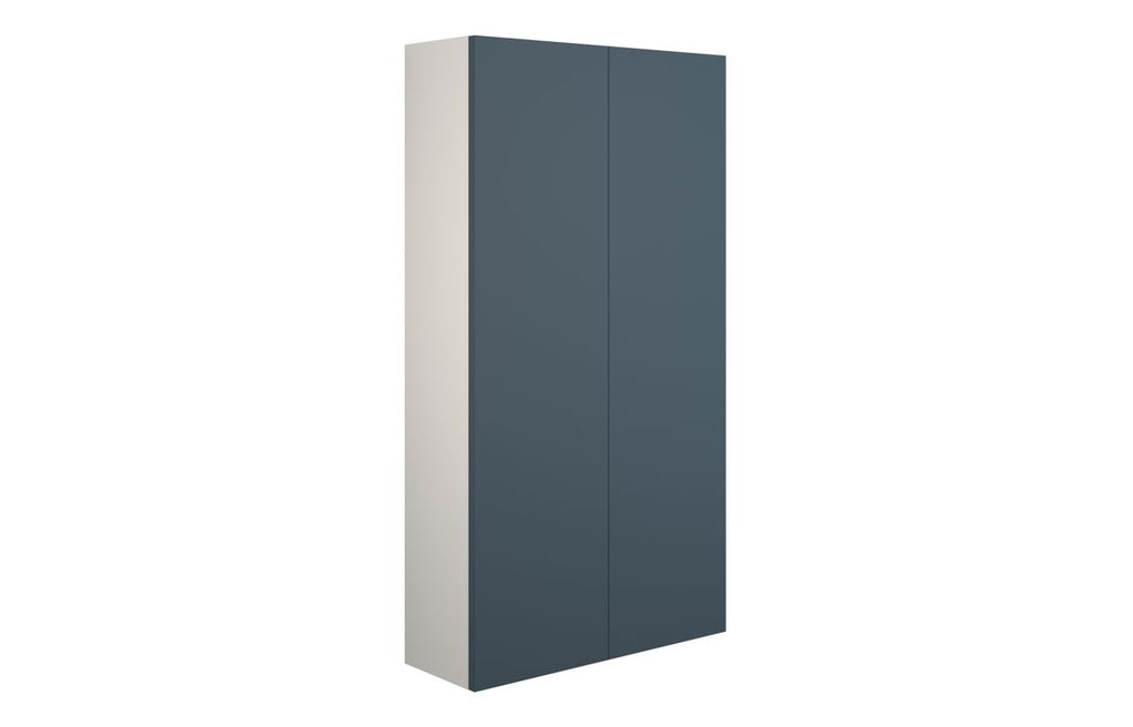HOTT110925 - Elation 600mm Slim 2 Door Storage Unit - Matt Arley Blue (Grey Cab) image