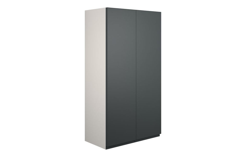 HOTT110070 - J Pull 600mm Standard 2 Door Storage Unit - Matt Graphite Grey (Grey Cab) image