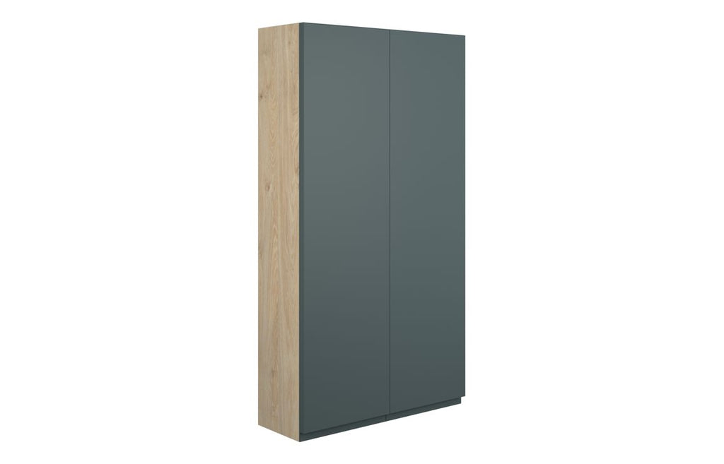 HOTT110287 - J Pull 600mm Slim 2 Door Storage Unit - Matt Green Camo (Oak Cab) image