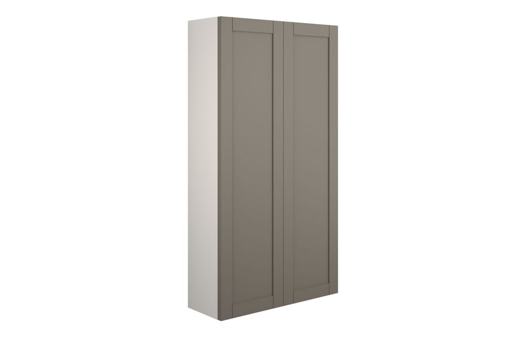 HOTT111138 - Traditions 600mm Slim 2 Door Storage Unit - Matt Stone (Grey Cab) image