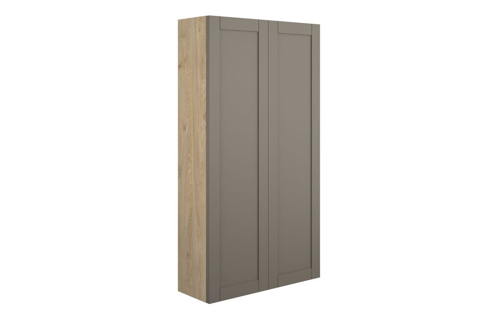 HOTT111139 - Traditions 600mm Slim 2 Door Storage Unit - Matt Stone (Oak Cab) image