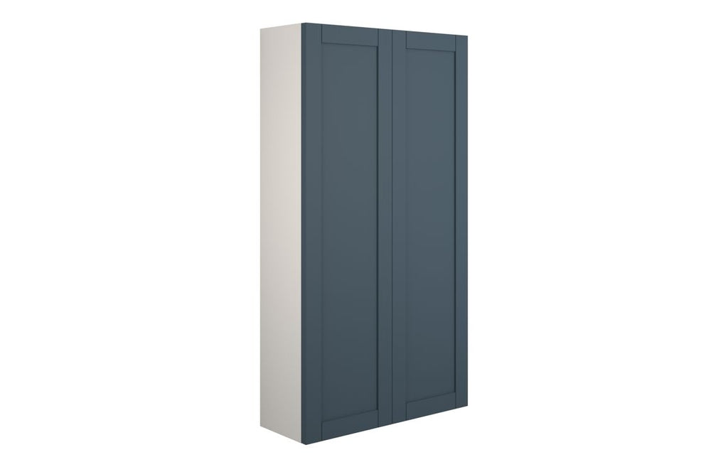 HOTT111280 - Traditions 600mm Slim 2 Door Storage Unit - Matt Arley Blue (Grey Cab) image