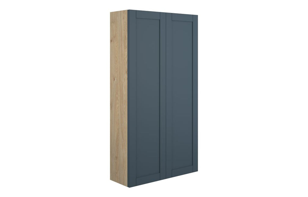 HOTT111281 - Traditions 600mm Slim 2 Door Storage Unit - Matt Arley Blue (Oak Cab) image