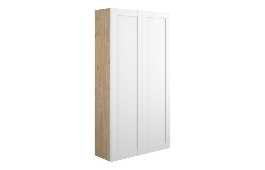 HOTT110997 - Traditions 600mm Slim 2 Door Storage Unit - Matt White (Oak Cab) image