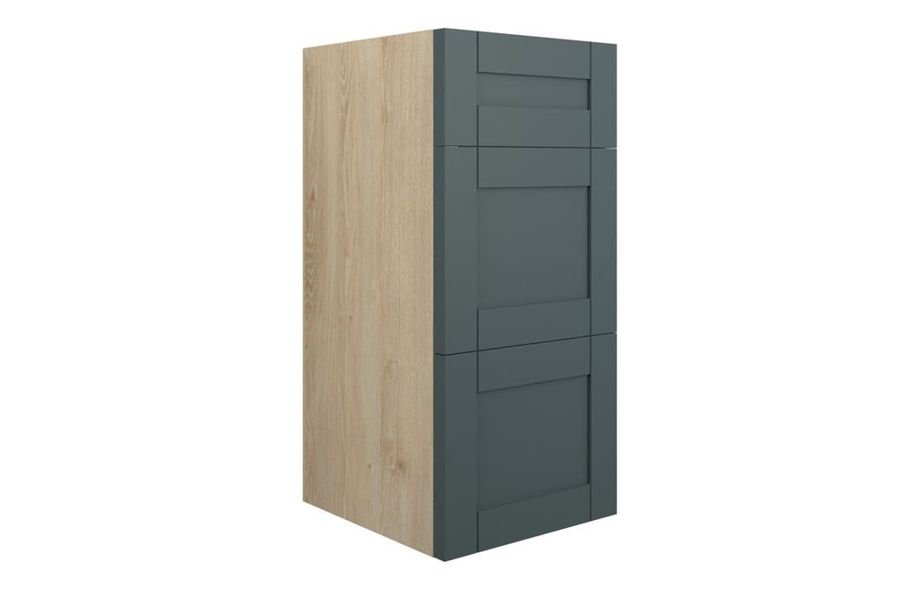 HOTT111174 - Traditions 300mm Standard 3 Drawer Unit - Matt Green Camo (Oak Cab) image