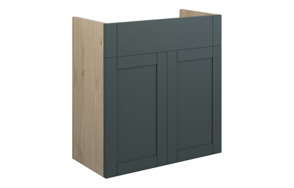 HOTT111189 - Traditions 600mm Standard Basin Unit - Matt Green Camo (Oak Cab) image
