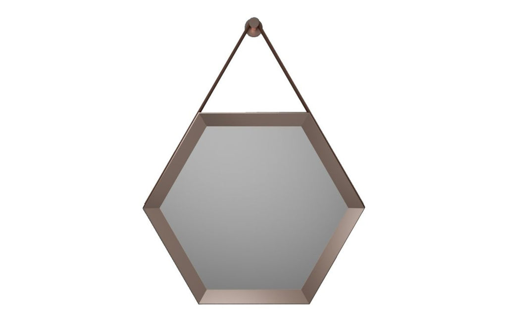 HOTT116287 - Kenarta 500x433mm Hexagonal Mirror - Bronze image