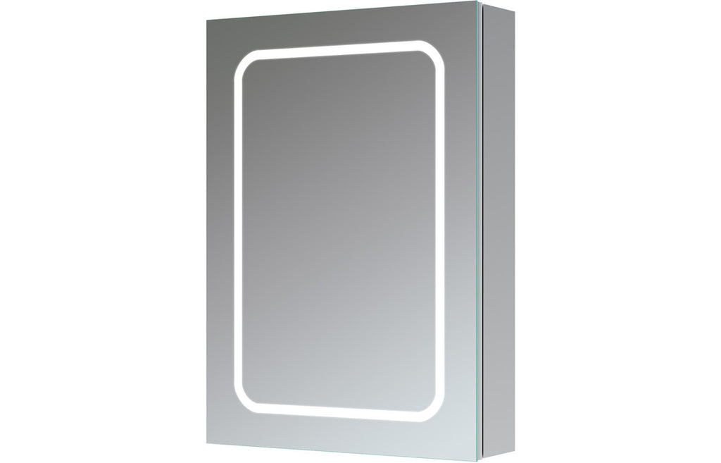 HOTT106295 - Ryio 500mm 1 Door Front-Lit LED Mirror Cabinet image