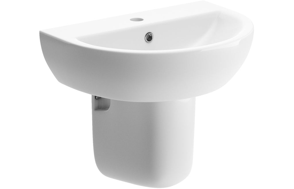 HOTT1831 - Entity 550x400mm 1TH Basin & Semi Pedestal image
