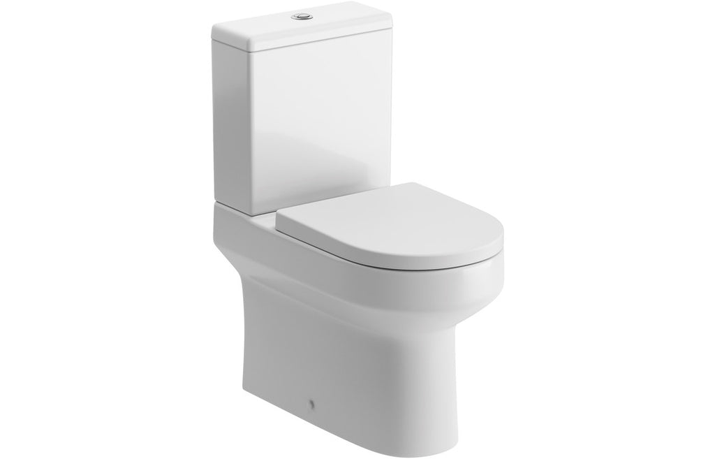 HOTT101513 - Hillier Rimless Close Coupled Fully Shrouded WC & Soft Close Seat image