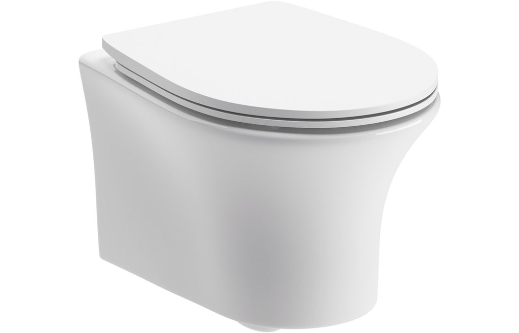 HOTT104937 - Rande Rimless Wall Hung WC & Soft Close Seat image