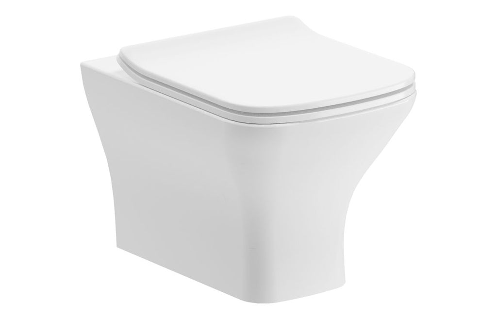 HOTT108881 - Tahoe Rimless Comfort Height Back To Wall WC & Slim Soft Close Seat image
