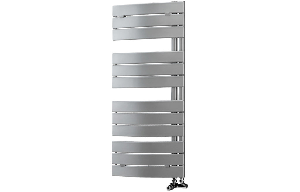 HOTT102998 - Gordes Curved Panel Ladder Radiator (550x1080x49mm) - Chrome image