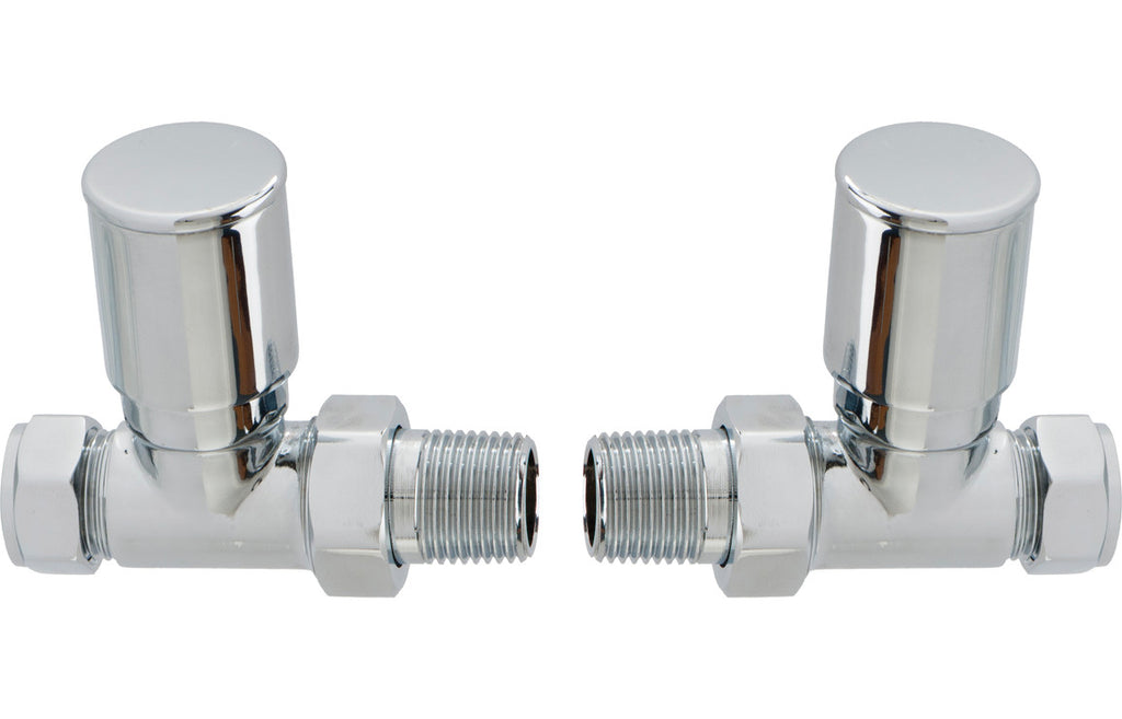 HOTT103014 - Patterned Chrome Radiator Valves - Straight image