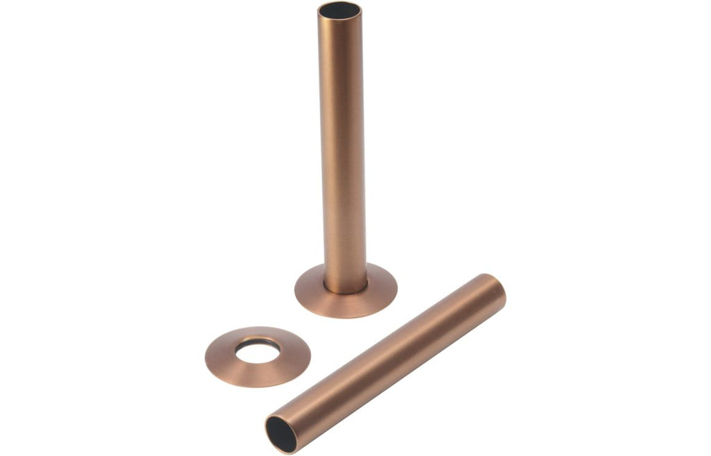 HOTT108874 - 18mm Radiator Pipe Sleeves - Brushed Bronze image