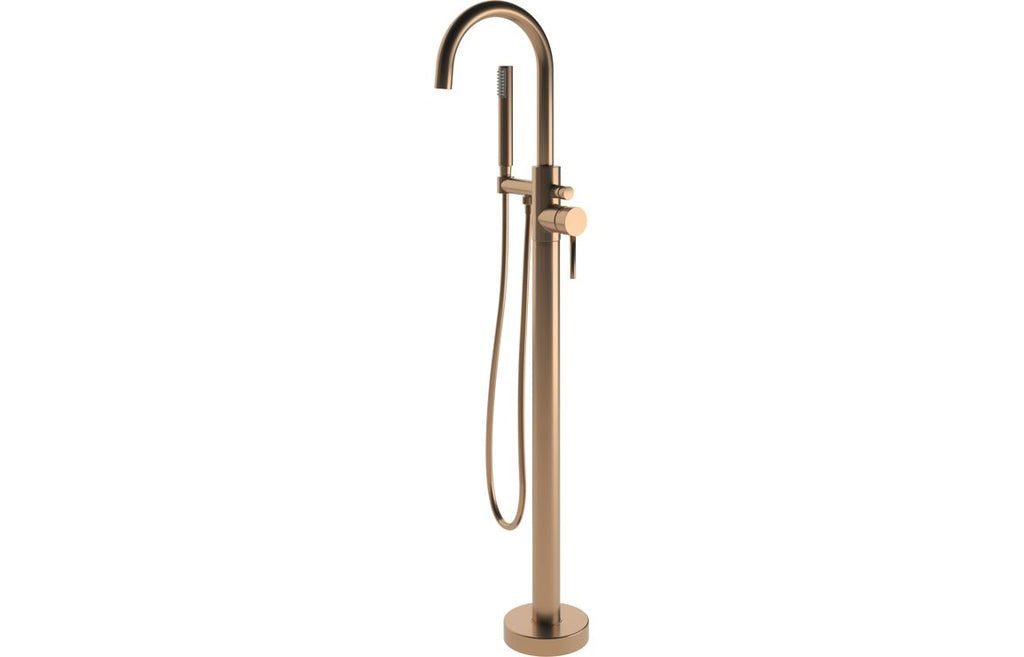 HOTT108992 - Clasique Floor Standing Bath/Shower Mixer - Brushed Bronze image
