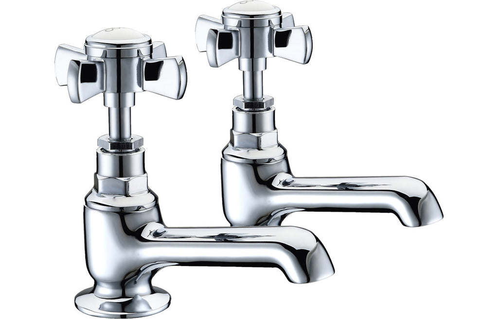 HOTT105733 - Oxford Flat Bath Taps - Chrome image