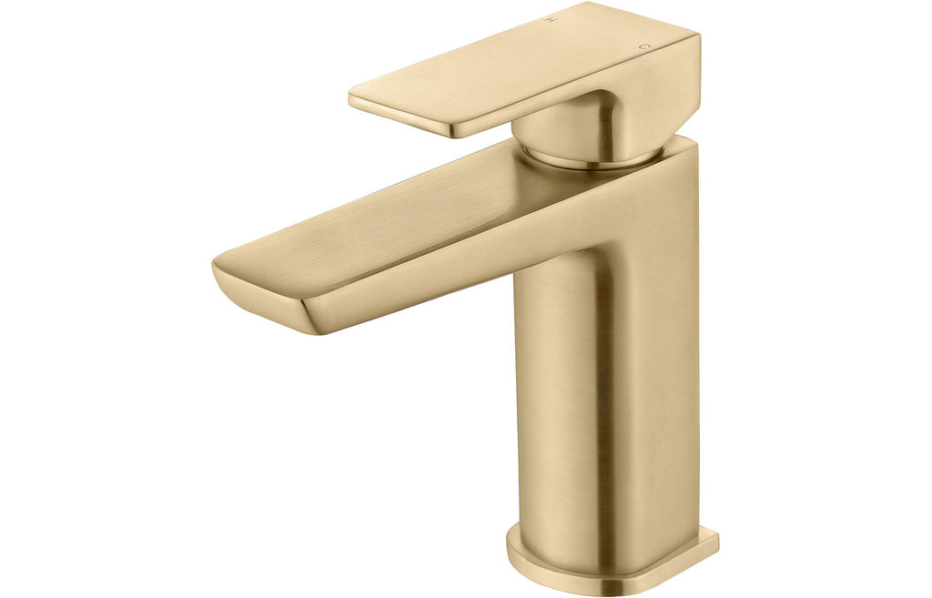 HOTT105807 - Mercio Basin Mixer & Waste - Brushed Brass image