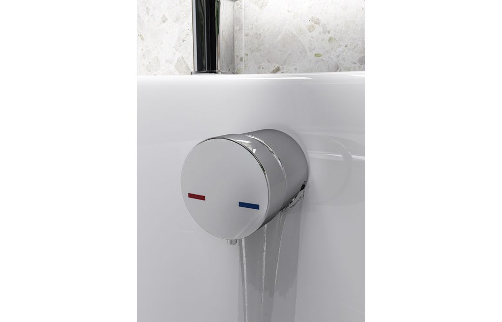 HOTT108976 - Bath Overflow Filler w/Integrated Valve - Chrome image