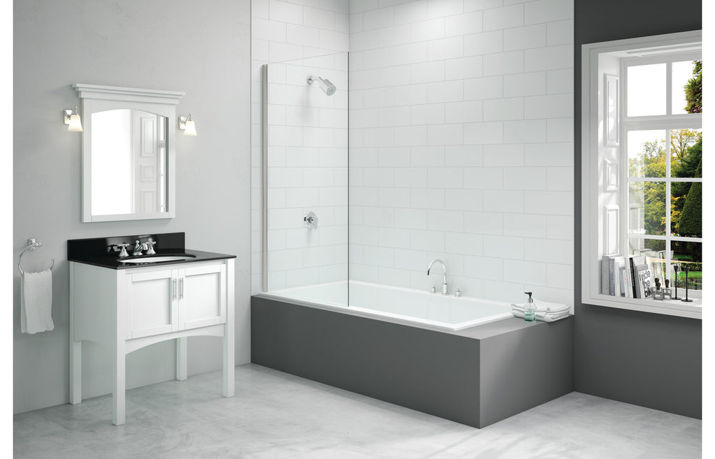 DIBS0010 - Merlyn 800x1500mm Single Fixed Square Bath Screen (6mm) image