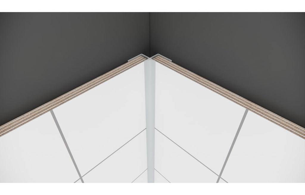 DIWW0406 - Fibo Aluminium 135° Internal Profile 2.4m image