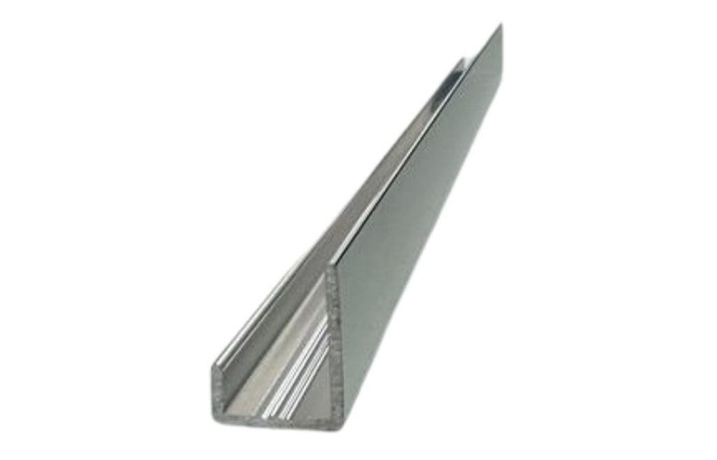 DIWW0428 - Fibo Polished Chrome J-Shaped End Cap Profile 2.4m image