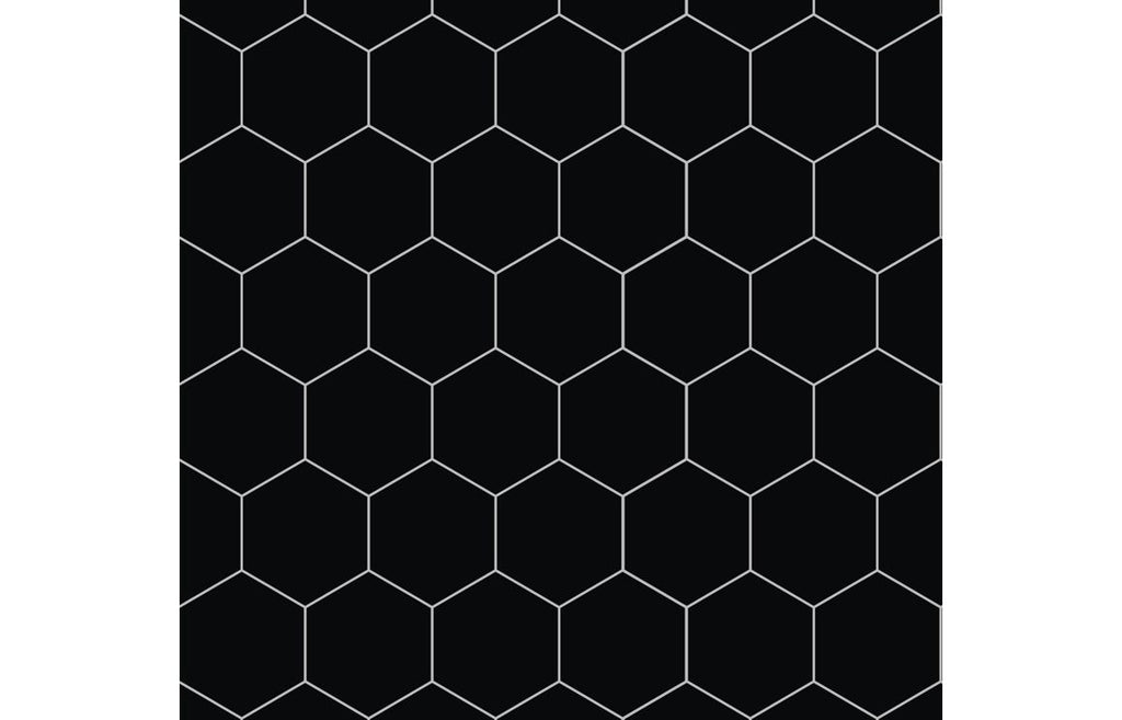 DIWW0152 - Fibo Urban - Black Silk (Hexagonal) - Single image