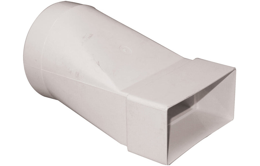 LMN067 - Manrose 125mm to 150 x 70mm Round to Rectangular Adaptor - White image