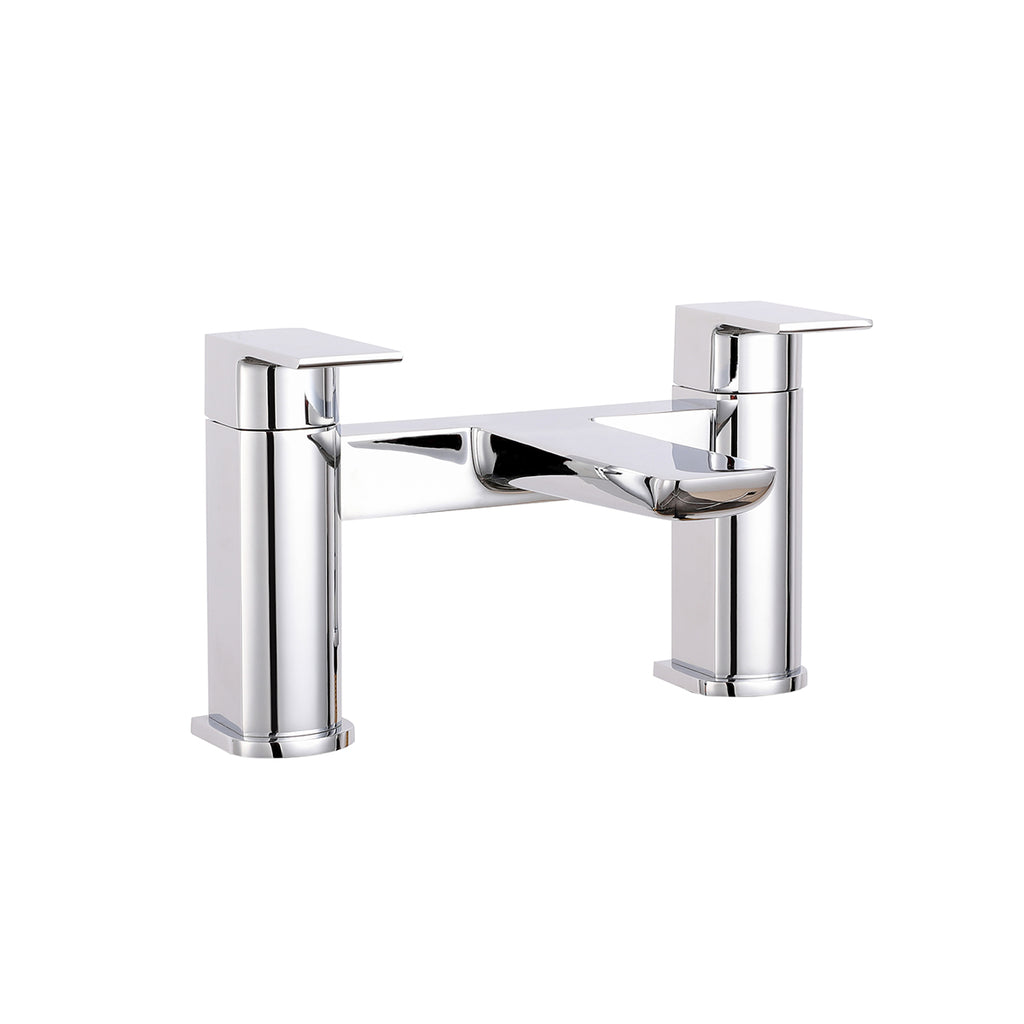 SWBR018 - Hazeley One Spout Bath Filler w/ 2 Tap Holes - Chrome image