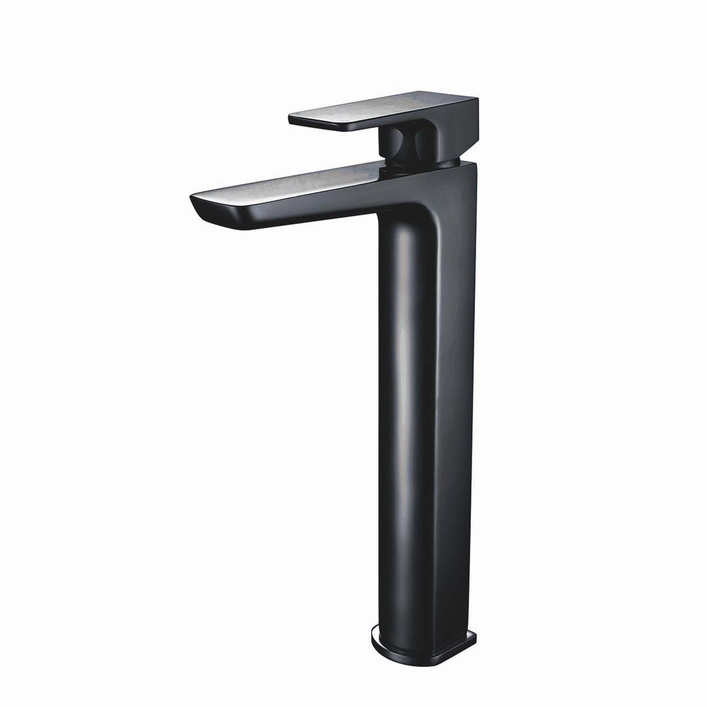 SWBR025 - Hazeley Electroplated Tall Mono Basin Mixer w/ Pop Up Waste - Black image