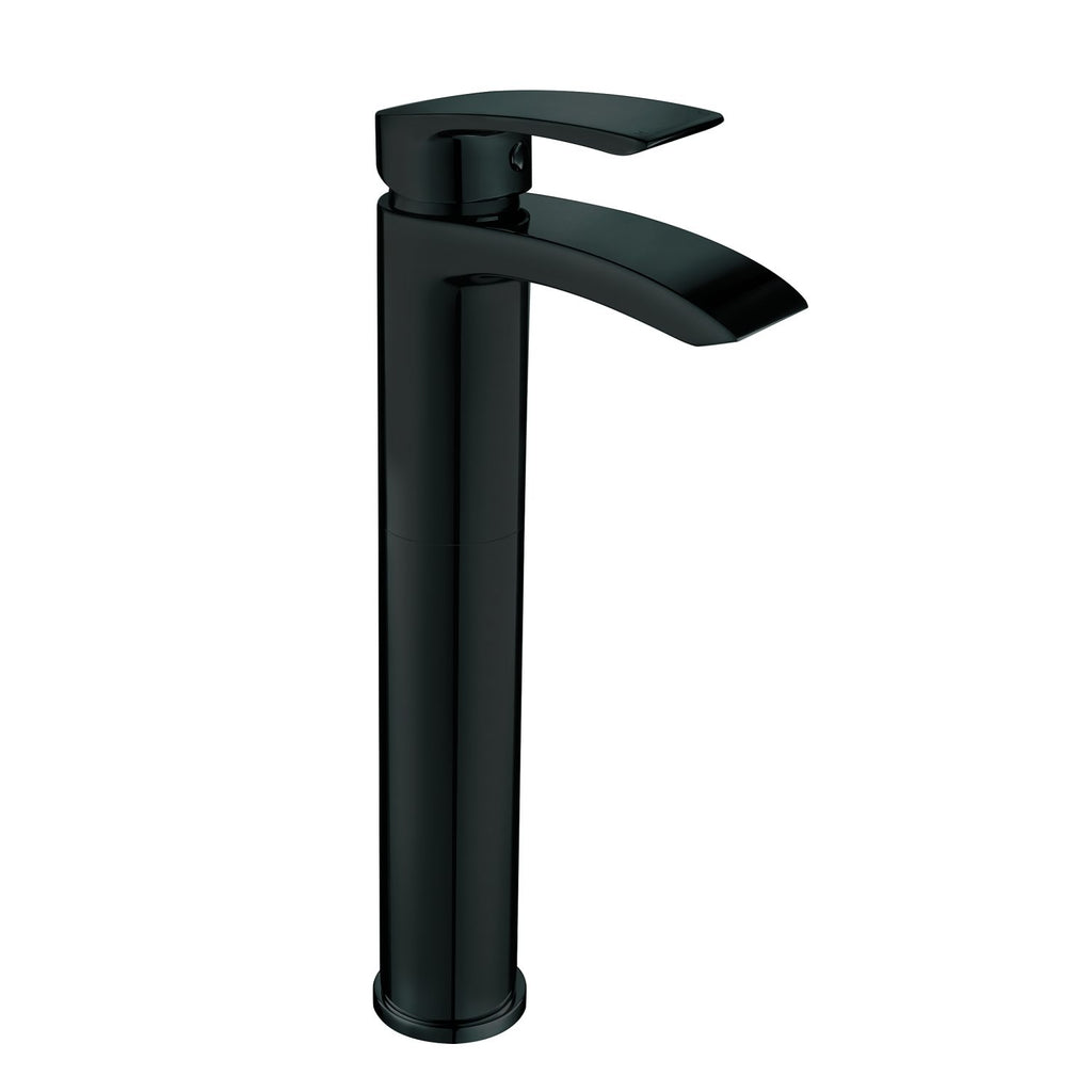 SWBR052 - Linford Electroplated Tall Mono Basin Mixer w/ Pop Up Waste - Black image