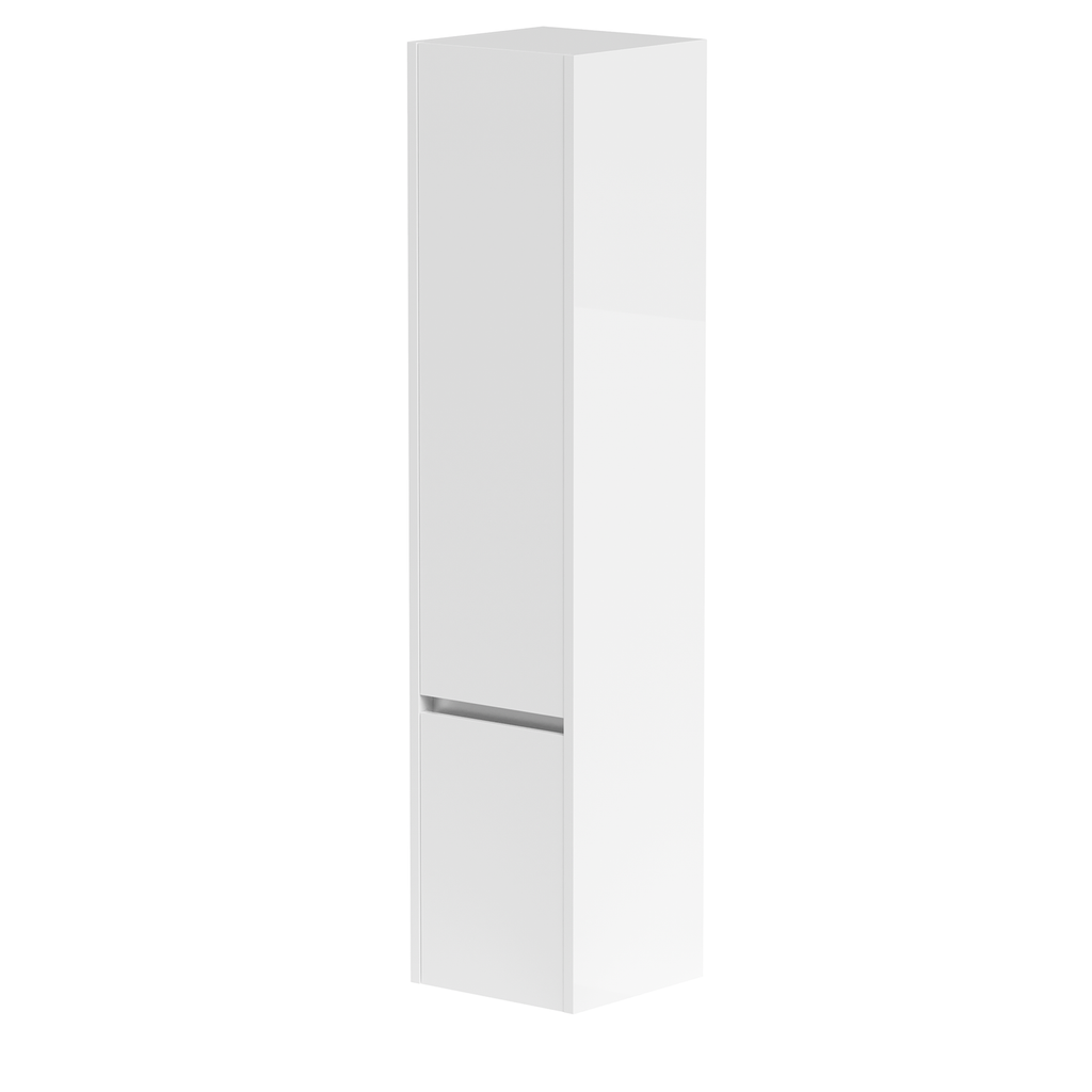 SWFU018 - Glebe 1600mm x 350mm x 350mm 2 Door Tall Boy Storage Unit - Matt White image
