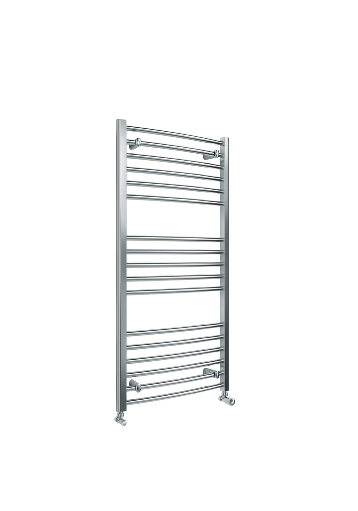 SWTW067 - Campbell Curved 1200 x 600mm Towel Warmer - Chrome image