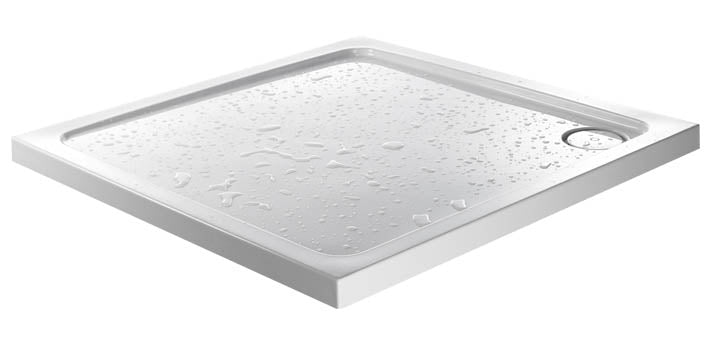 SWTY042 - Stony 760mm x 760mm Anti-Slip Shower Tray - White image