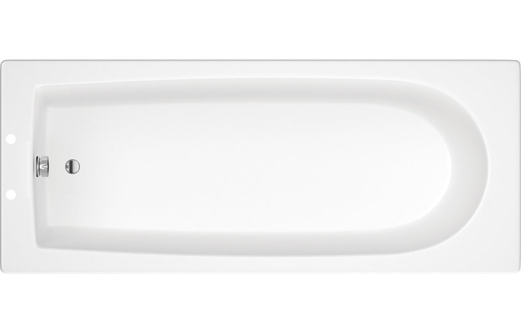 HOTT105639 - Kelsi D Shape Single End 1700x700x550mm 2TH Bath w/Legs image