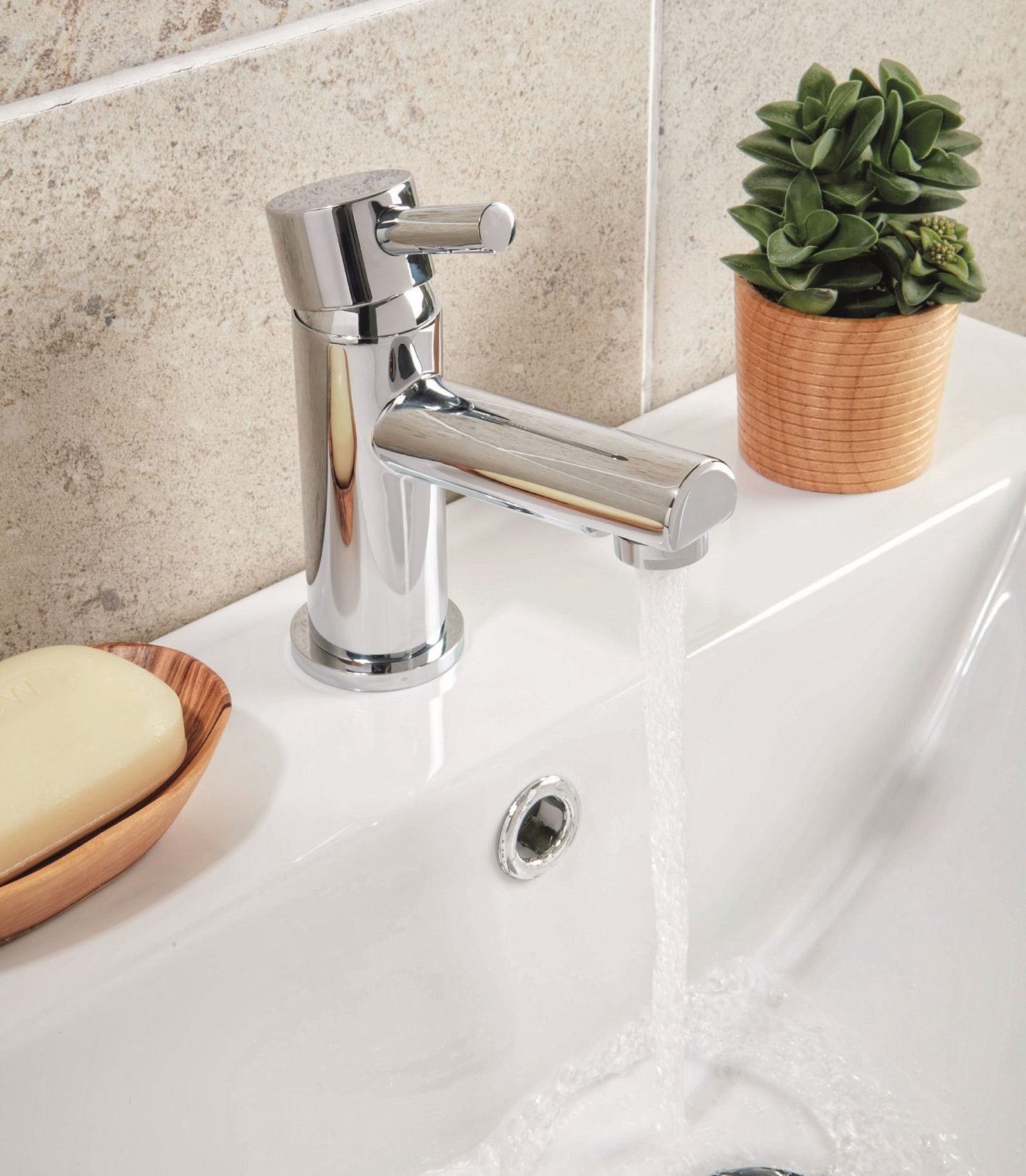 FR-390 - Forge Collection Prima Basin Mixer with Push Waste