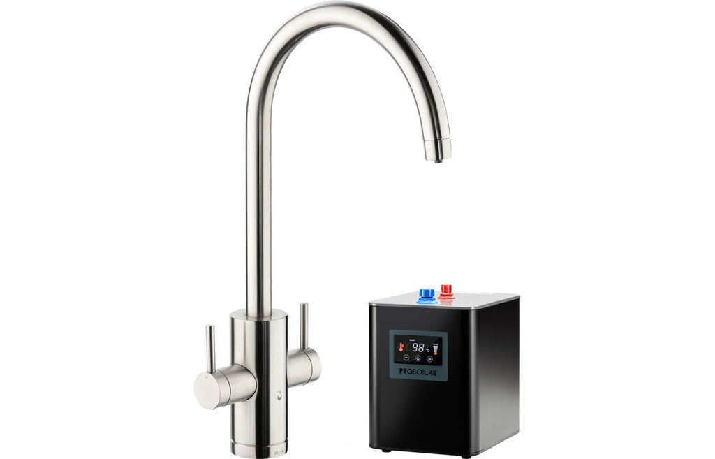 PT10022 - Abode Profile 4 IN 1 Monobloc Tap & Proboil.4E Tank - Brushed Nickel image