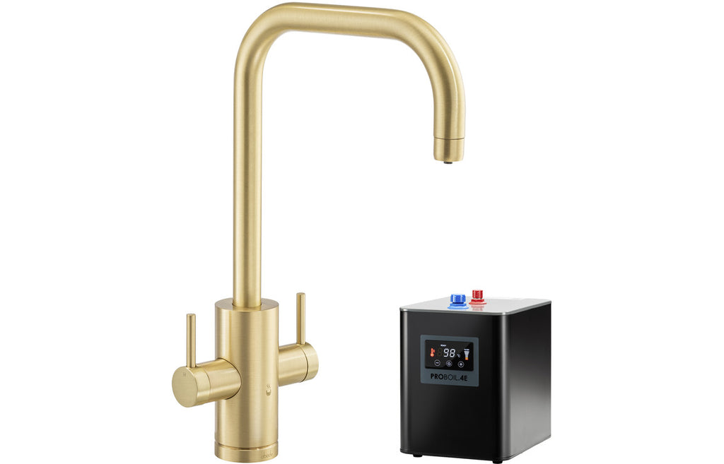 PT1052 - Abode Project 4 IN 1 Monobloc Tap & Proboil.4E Tank - Brushed Brass image