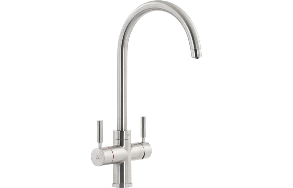 PT1102 - Abode Prostream 3 IN 1 Swan Spout Monobloc Tap - Brushed Nickel image