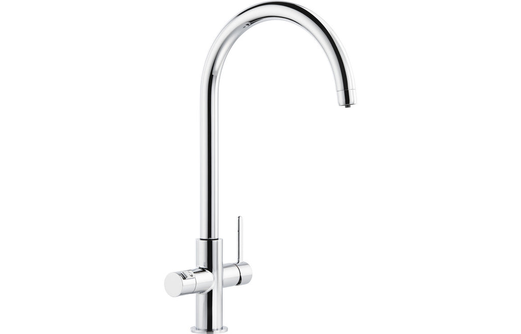 PT1130 - Abode Prothia 3 IN 1 Swan Spout Slimline Monobloc Tap - Chrome image