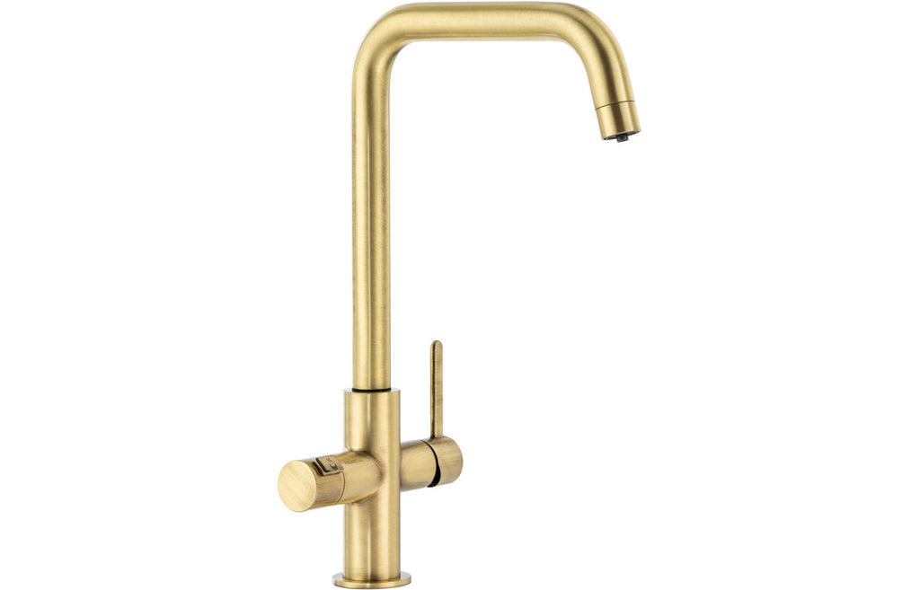 PT1143 - Abode Prothia 3 IN 1 Quad Spout Slimline Monobloc Tap - Brushed Brass image