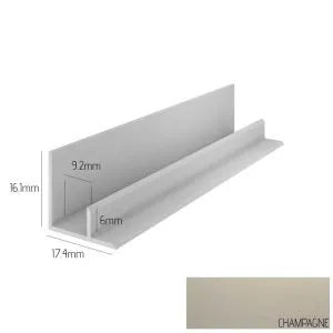 HOC1645 - Kerradeco A-02 Inner Corner Trim Champagne image