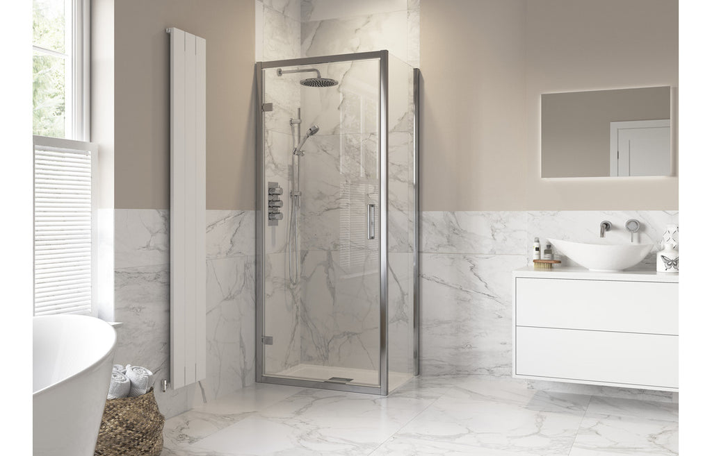 HOTT3820 - Bocca 900mm Hinged Door Side Panel - Chrome image